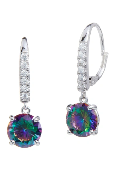 Savvy Cie Jewels Mystic Topaz & Cubic Zirconia Drop Earrings In Multi