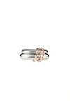 Spinelli Kilcollin Virgo Sg Ring In Sterling Silver & 18k Rose Gold
