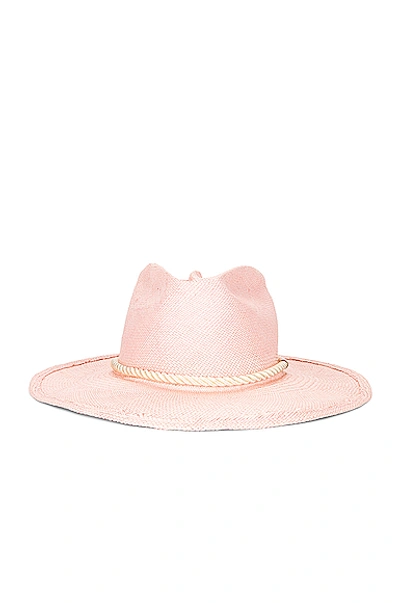 Gladys Tamez Millinery Zuma Cowboy Hat In Dusty Pink
