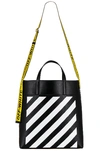 OFF-WHITE LEATHER TOTE,OFFF-MY74