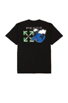 OFF-WHITE PEACE WORLDWIDE TEE,OFFF-MS216