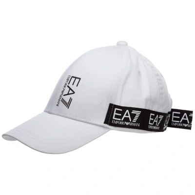 Ea7 Emporio Armani  Patchouli Nosy Be Baseball Cap In Bianco