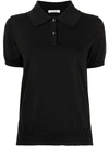 P.A.R.O.S.H LIPSTER POLO SHIRT IN BLACK WOOL,11756627