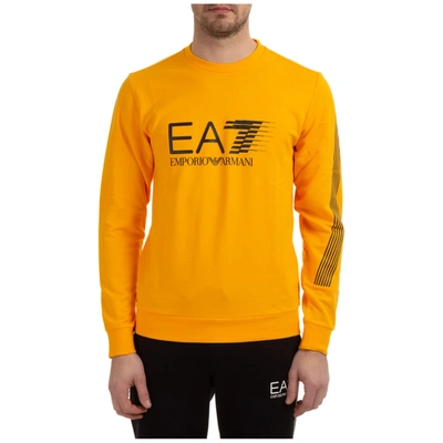 Ea7 Emporio Armani  Camera Sweatshirt In Saffron