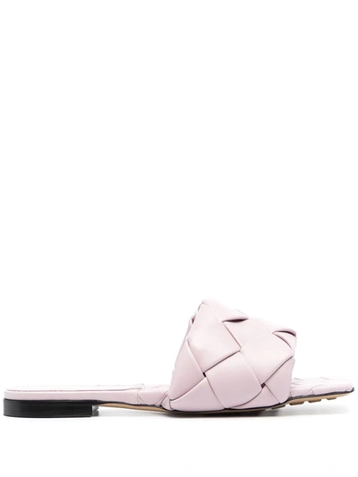 Bottega Veneta The Lido Sandals In Purple/pink