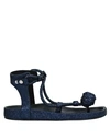 Isabel Marant Toe Strap Sandals In Dark Blue