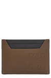 LOEWE PLAIN LEATHER CARD CASE,C500R94X01