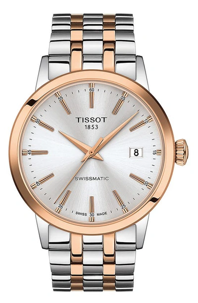 Tissot Classic Dream Automatic Bracelet Watch, 42mm In Silver