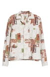 BODE X MARCUS PAUL LOUIE MID CENTURY MOTIF BUTTON-UP SHIRT,MRNO.SH05.C220.175