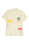 BODE X MARCUS PAUL HAITI HAND PAINTED SHORT SLEEVE SILK BUTTON-UP SHIRT,MRNO.SH03.S002.110