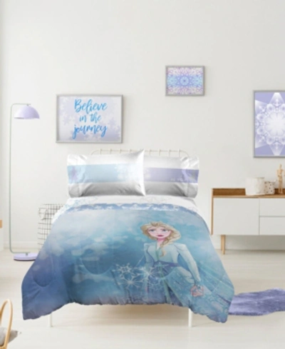 Frozen Color Block Queen Bed Set, 5 Pieces In Multi-color