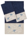 LINUM HOME BRAELYN EMBELLISHED TOWEL SET, 3 PIECES BEDDING