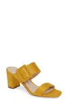 Chinese Laundry Yippy Block Heel Sandal In Sunflower Suede