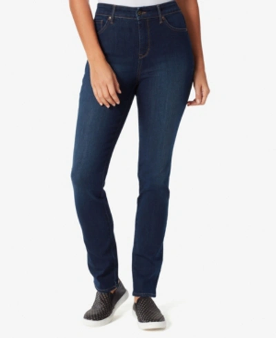 Gloria Vanderbilt Generation High Rise Skinny Short Length Jeans In Dark Blue