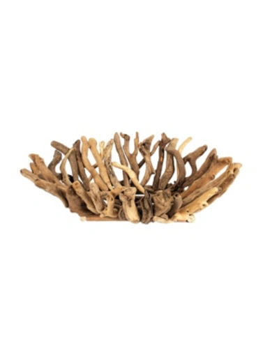 3r Studio Driftwood Tray In Brown