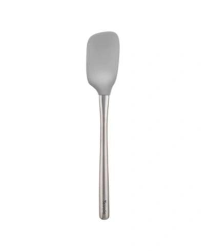Tovolo Flex-core Stainless Steel Handled Spoonula, Silicone Spoon Spatula Head In Oyster Gray