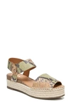 SARTO BY FRANCO SARTO OAK PLATFORM WEDGE ESPADRILLE,E9290L2