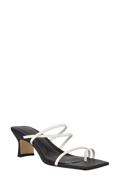 Marc Fisher Ltd Calida Strappy Slide Sandal In White