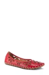 Spring Step Rayely Loafer In Red Leather