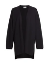 ST JOHN MILANO WOOL KNIT DROP SHOULDER HIGH-LOW CARDIGAN,400013578696