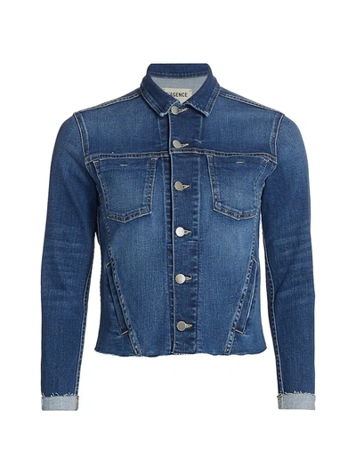 L'agence Women's Janelle Slim-fit Raw-hem Denim Jacket