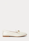 Ralph Lauren Averi Nappa Leather Loafer In Vanilla