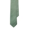 Ralph Lauren Patterned Silk Tie In Light Green