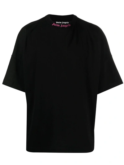 Palm Angels Rear Logo-print T-shirt In Black