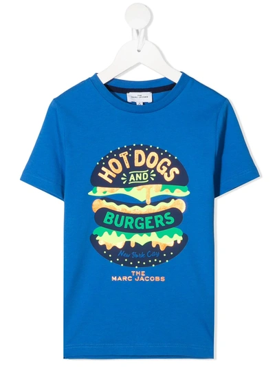 The Marc Jacobs Teen Graphic-print Organic Cotton T-shirt In Blue
