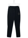 BOSSWEAR TEEN LOGO DRAWSTRING TRACKSUIT BOTTOMS