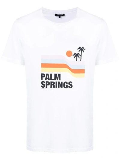 Ron Dorff Palm Springs Print T-shirt In White