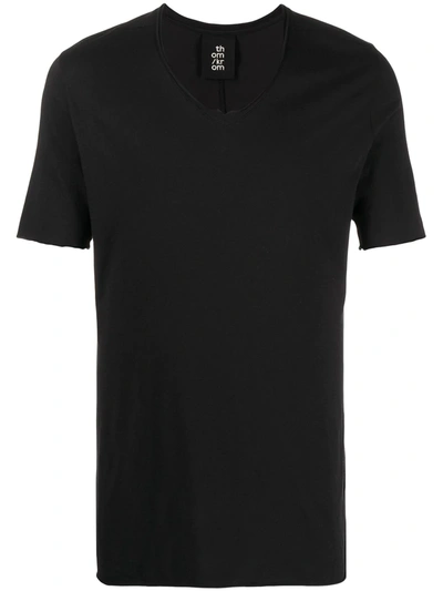 Thom Krom V-neck T-shirt In Black