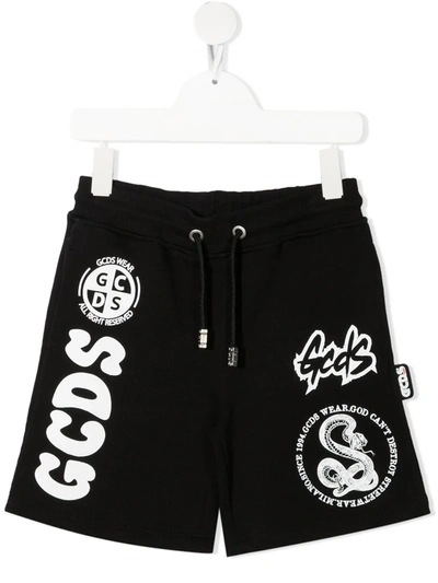 GCDS LOGO-PRINT SHORTS