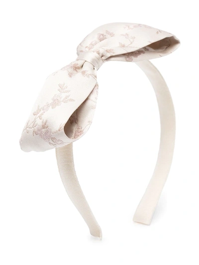 La Stupenderia Kids' Bow-detail Hairband In Neutrals