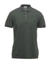 Brooksfield Polo Shirts In Military Green