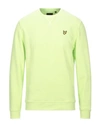 Lyle & Scott Sweatshirts In Acid Green