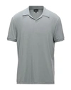 Giorgio Armani Polo Shirt In Grey