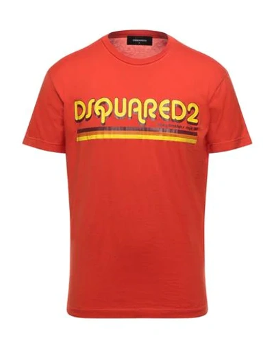 Dsquared2 T-shirts In Orange
