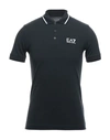 Ea7 Polo Shirts In Dark Blue