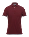 Brunello Cucinelli Polo Shirt In Maroon