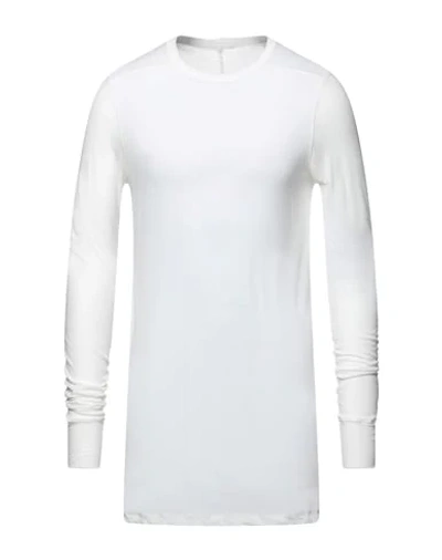 Rick Owens T-shirts In Ivory