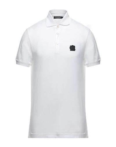 Dolce & Gabbana Polo Shirts In White