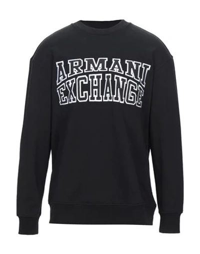 Armani Exchange Sweatshirts In Black