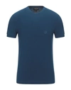 Giorgio Armani T-shirts In Slate Blue