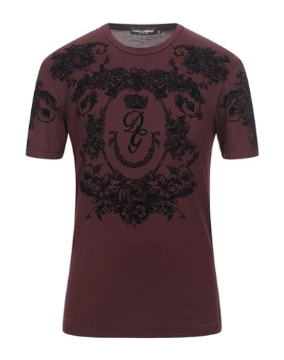 Dolce & Gabbana T-shirts In Brown