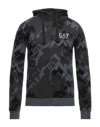 Ea7 Sweatshirts In Slate Blue