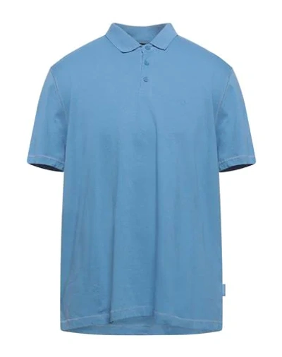 Armani Exchange Polo Shirts In Blue