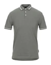 Armani Exchange Polo Shirts In Military Green