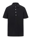 Balmain Monogram Short-sleeved Polo T-shirt In Black