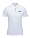 Ea7 Polo Shirts In White